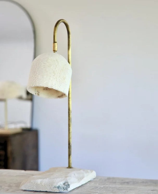 FOSSIL CORAL ARCH Lamp