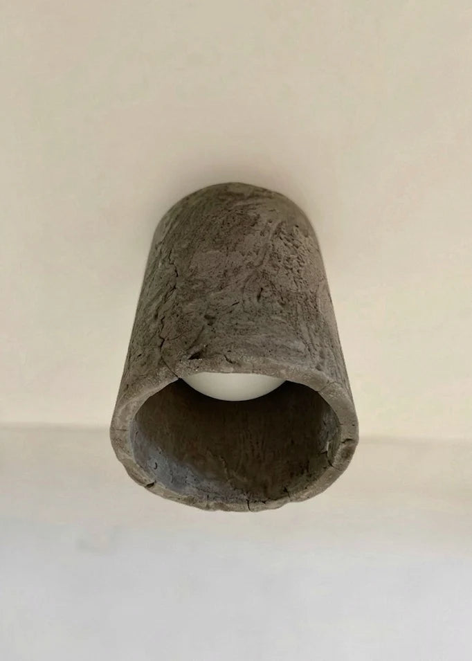 CYLINDRICAL ERODED Ceiling Light
