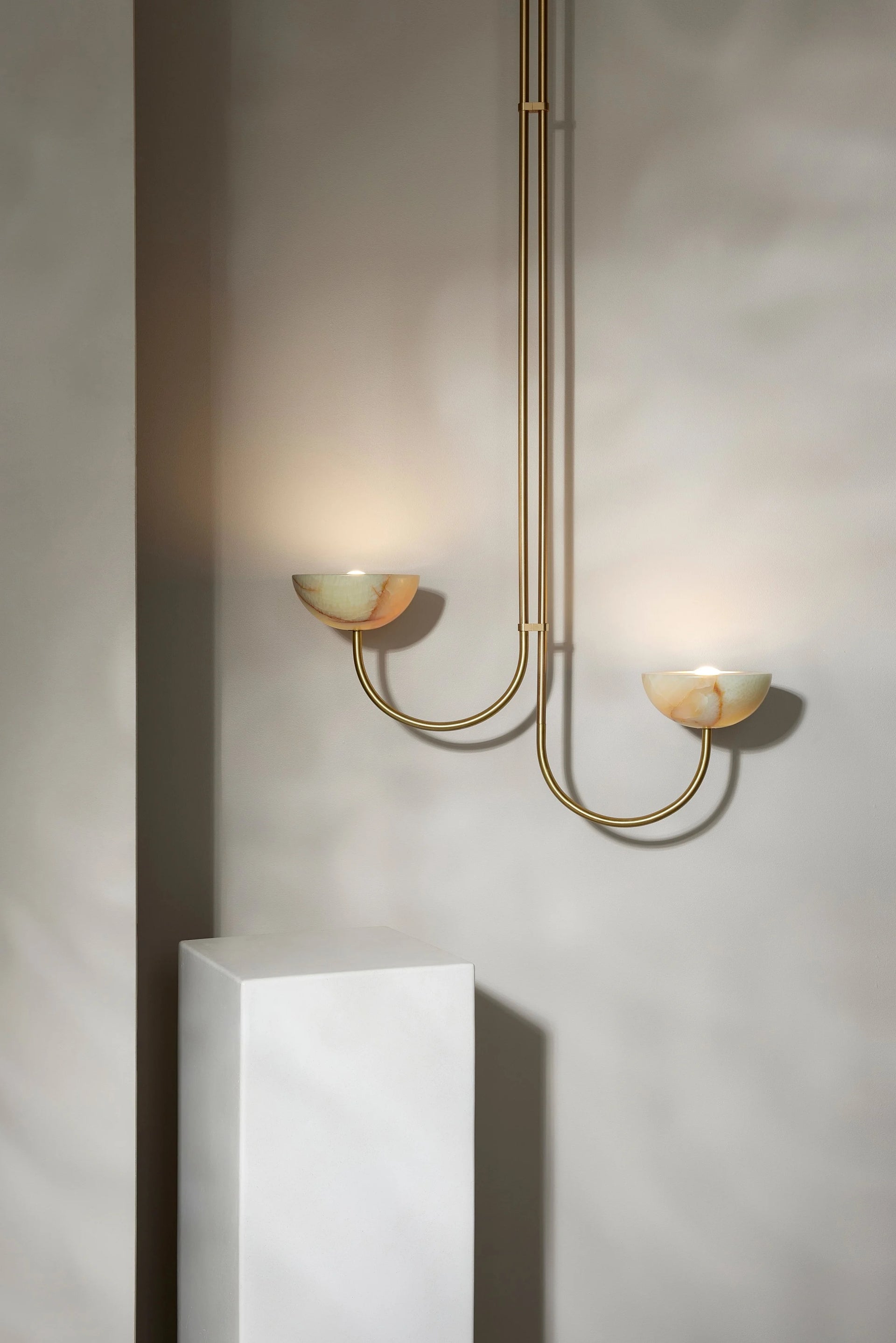 AURELIA DOUBLE OFFSET Pendant - Stone